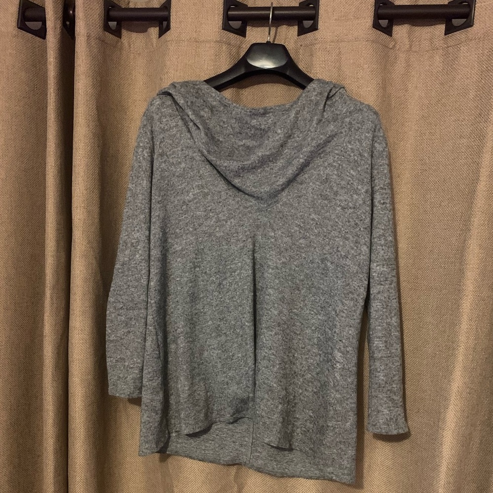 LOVE IN Cowl Neck Hooded Lightweight Knitted Sweater Top size Small